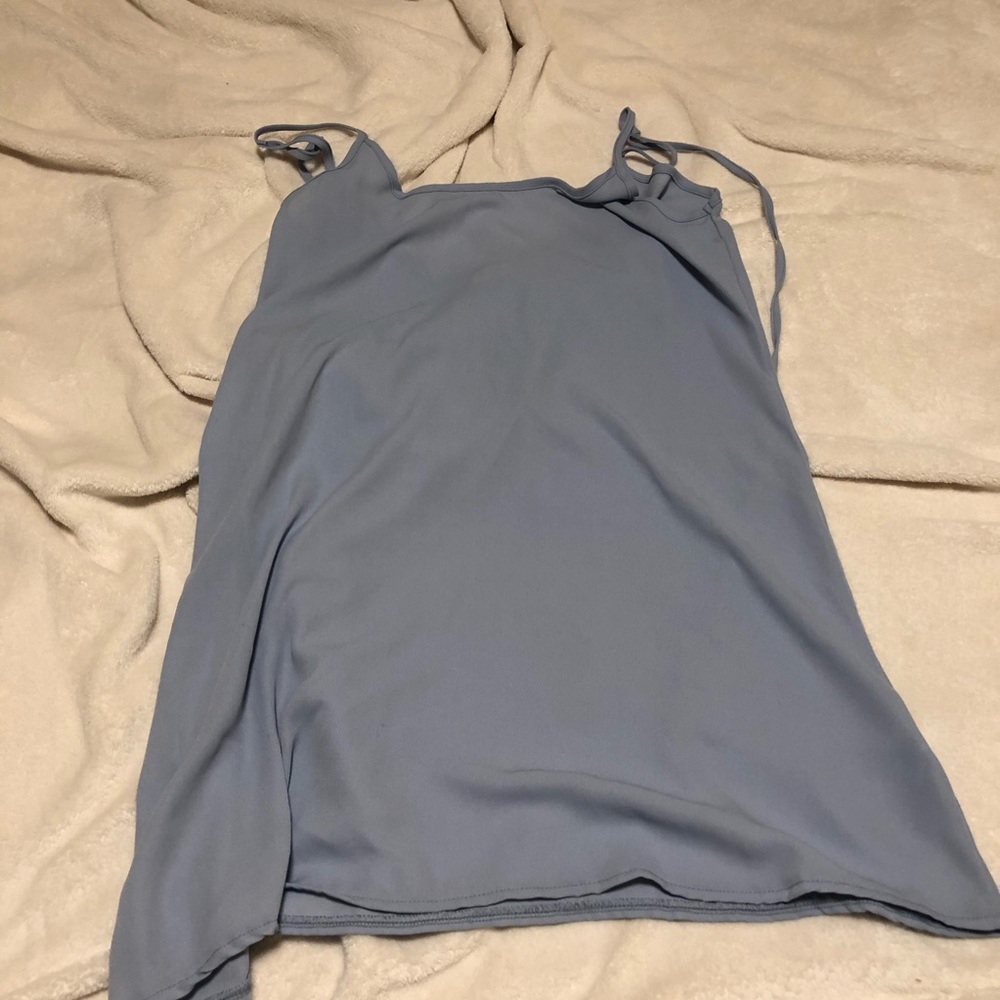 Blue brandy tie dress